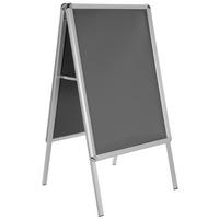 Plakatständer - Silberfarben, Basics, Metall (62,5/115,5/61cm) - MID.YOU