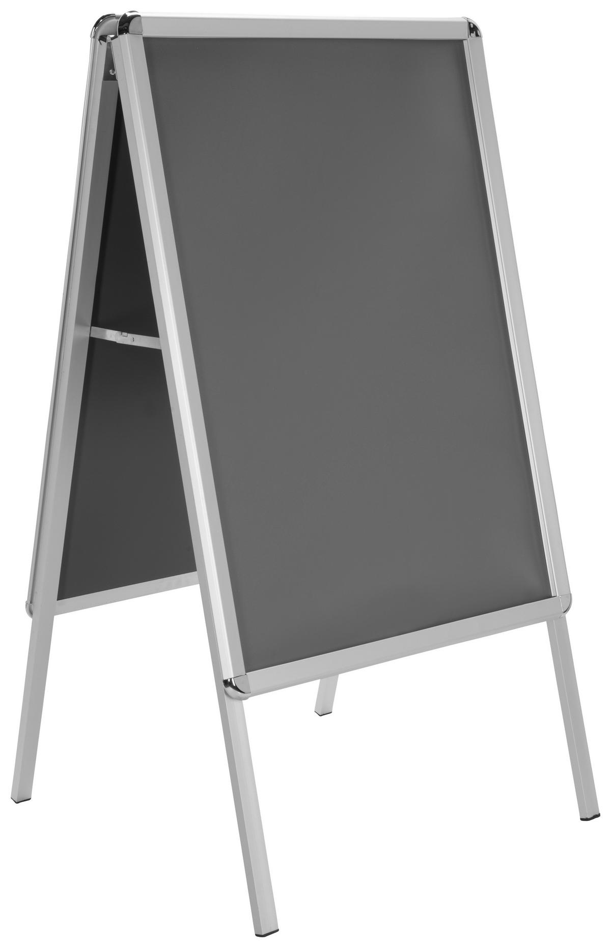 Plakatständer - Silberfarben, Basics, Metall (62,5/115,5/61cm) - MID.YOU