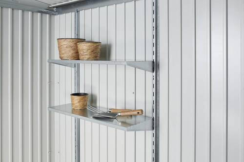 REGALBODEN 72/7,5/25,5 cm  - Silberfarben, Design, Metall (72/7,5/25,5cm) - Biohort