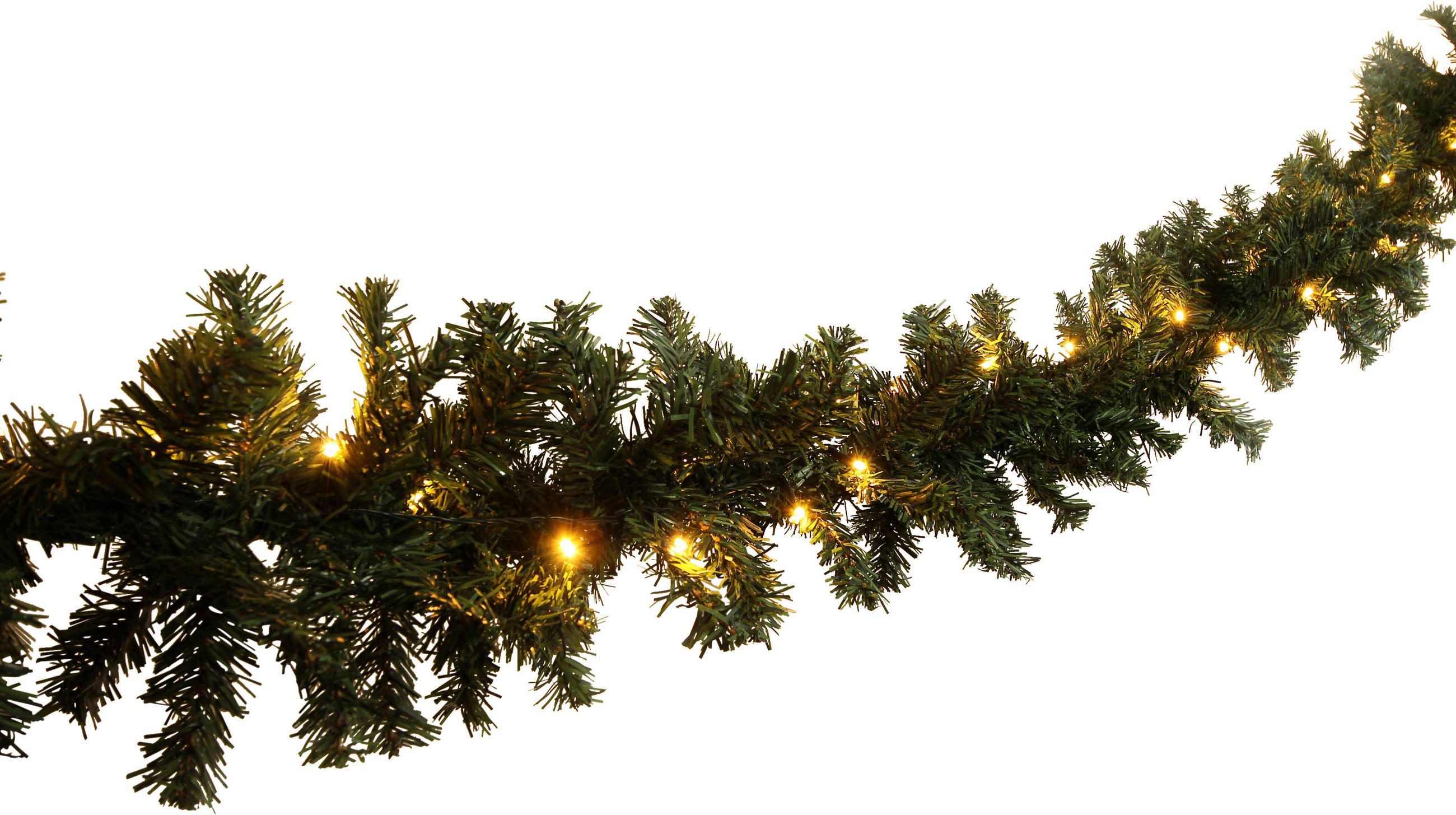 TANNENGIRLANDE  - Grün, Basics, Kunststoff (2025cm)