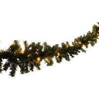 TANNENGIRLANDE  - Grün, Basics, Kunststoff (2025cm)