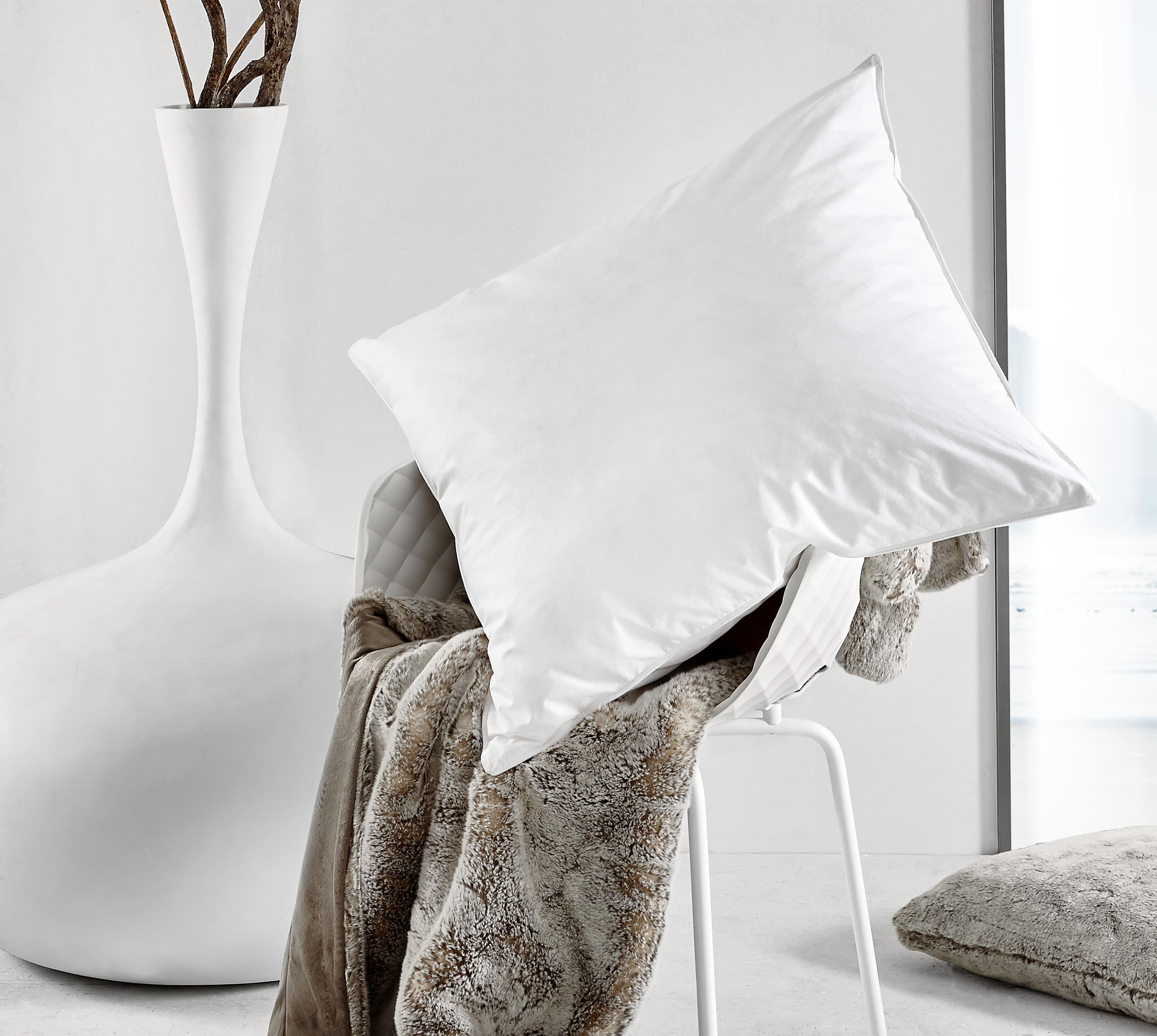 KOPFKISSEN  Iglu  80/80 cm       - Weiß, Basics, Textil (80/80cm) - Boxxx