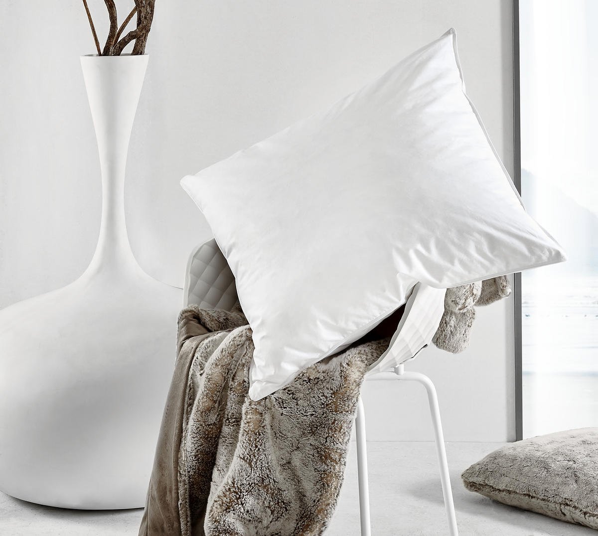 KOPFKISSEN  Iglu  80/80 cm       - Weiß, Basics, Textil (80/80cm) - Boxxx