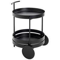 SERVIERWAGEN Schwarz  - Schwarz, Design, Metall (42/42/61cm)