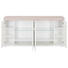 SIDEBOARD - Silberfarben/Weiß, Design, Glas/Holzwerkstoff (193/93/44cm) - Xora SIDEBOARD - Silberfarben/Weiß, Design, Glas/Holzwerkstoff (193/93/44cm) - Xora