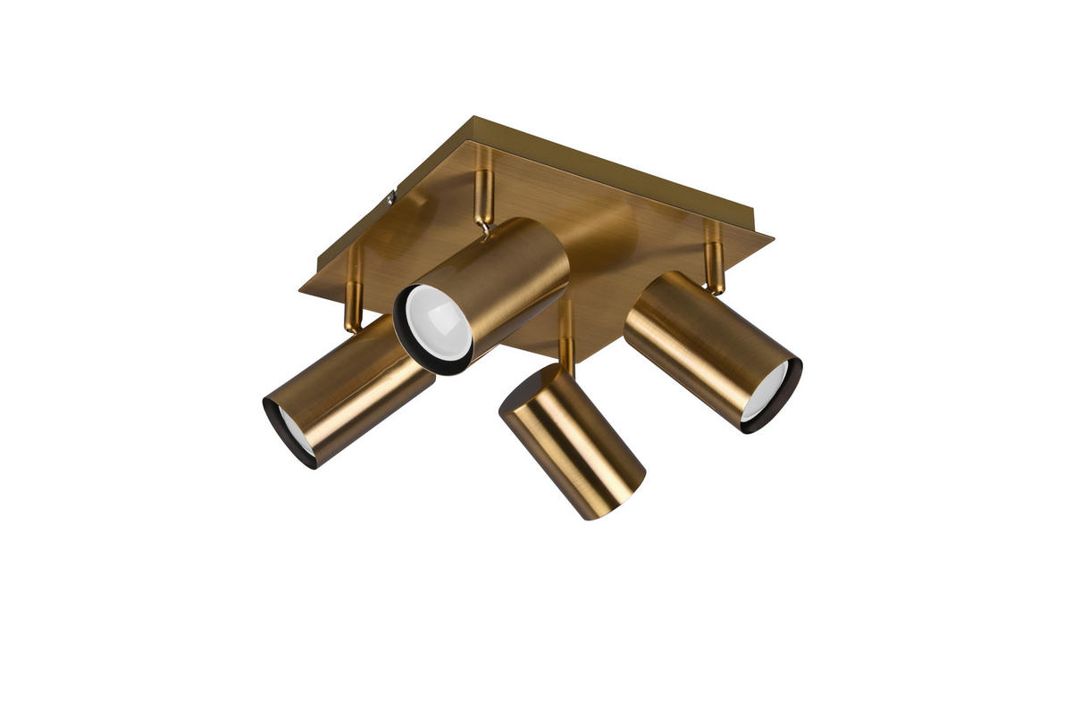 STRAHLER   - Messingfarben, Design, Metall (24,0/15,0/24,0cm) - Trio Leuchten