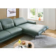 ECKSOFA Dieter Knoll Opal Echtleder  - Opal/Schwarz, Design, Leder/Metall (332/193cm) - Dieter Knoll