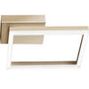 LED-WANDLEUCHTE Bard 30/30/5,5 cm  - Goldfarben, Design, Kunststoff/Metall (30/30/5,5cm) - Fabas Luce