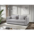 SCHLAFSOFA  mit Liegefunktion, Rücken echt Struktur Grau  - Schwarz/Grau, KONVENTIONELL, Kunststoff/Textil (237/94/117cm) - Carryhome
