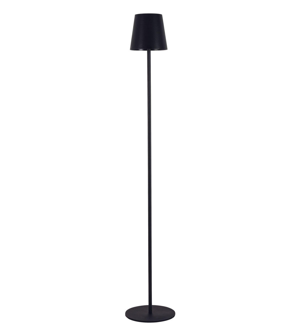 AKKU-STEHLEUCHTE 22/130 cm    - Schwarz, KONVENTIONELL, Kunststoff/Metall (22/130cm) - Novel
