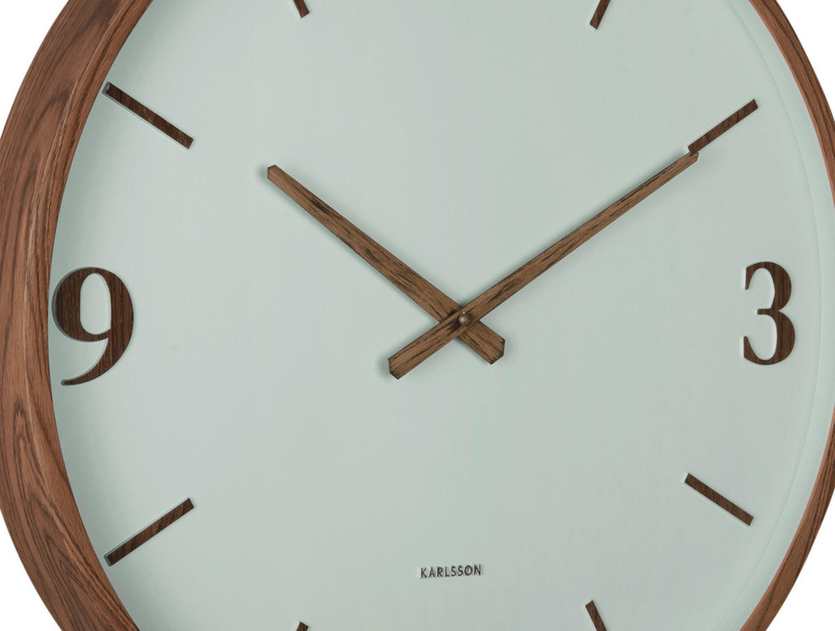 WANDUHR Detalle Jadegrün  - Jadegrün, Basics, Kunststoff (51cm) - Karlsson
