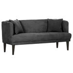 SITZBANK in Textil Anthrazit, Grau  - Anthrazit/Schwarz, Design, Holz/Textil (170/83/70cm) - Landscape