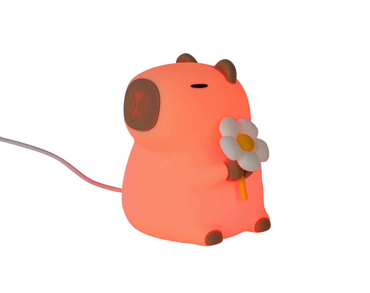 NACHTLICHT Capybara 9,2/11,1/9,1 cm   - Creme, Trend, Kunststoff (9,2/11,1/9,1cm) - Novel