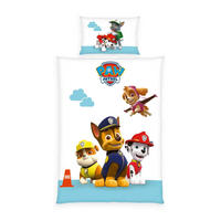 BABYBETTWÄSCHE Paw Patrol Flanell 100/135 cm  - Weiß, Basics, Textil (100/135cm) - baby best
