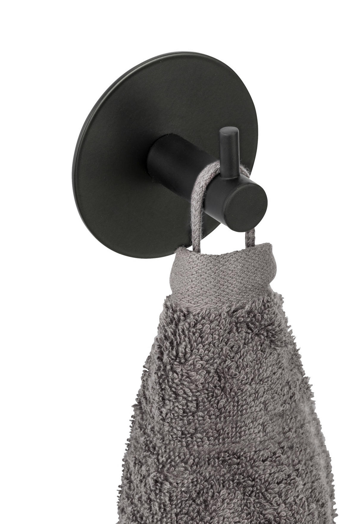 HAKEN  in Schwarz  - Schwarz, KONVENTIONELL, Metall (7/7/5cm) - Schöner Wohnen