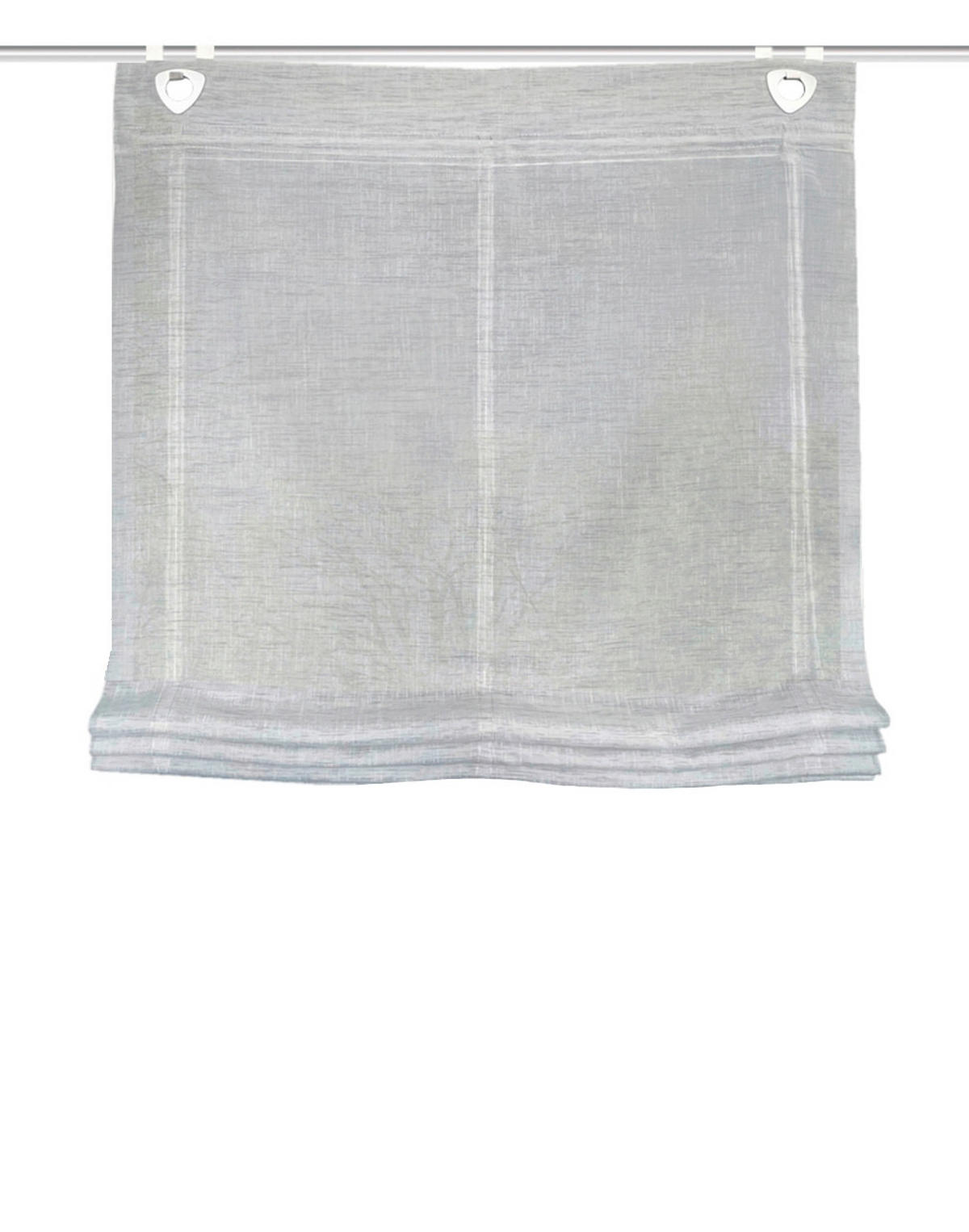 RAFFROLLO  halbtransparent  95/130 cm    - Hellgrau, Basics, Textil (95/130cm)