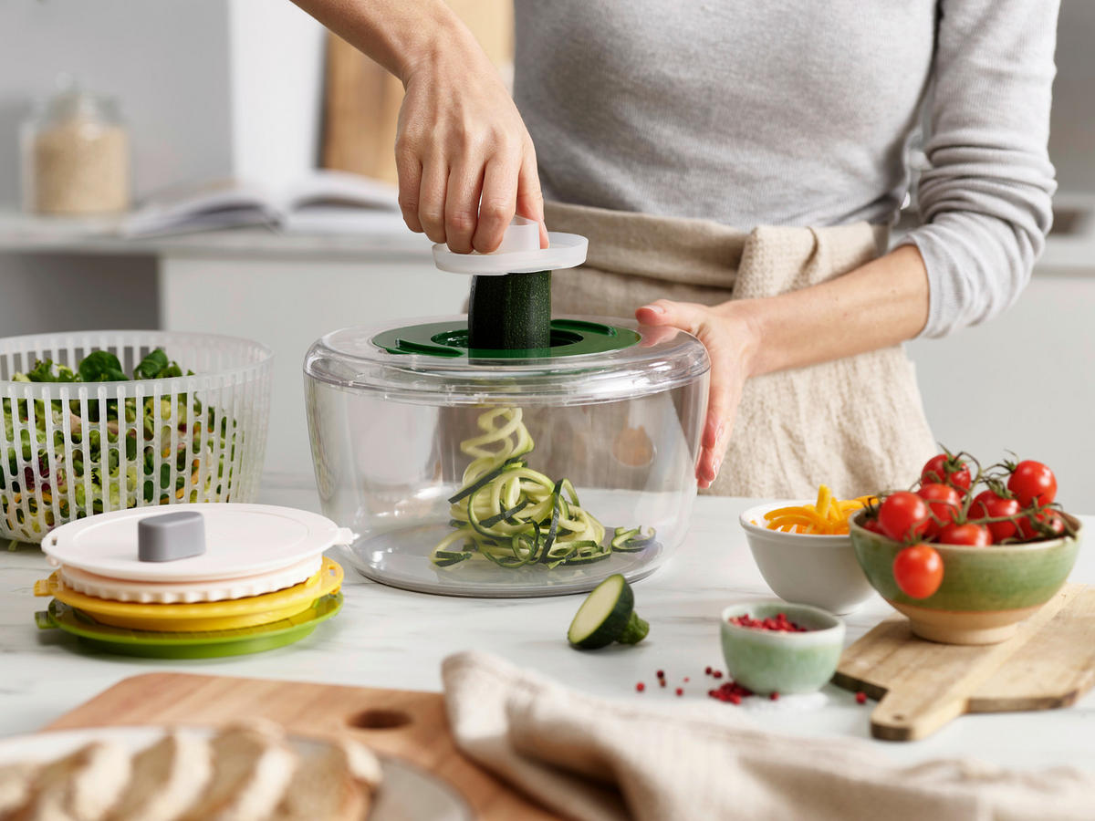 SALATSCHLEUDERSET  - Multicolor, Basics, Kunststoff/Metall (24/24/15,5cm) - Joseph Joseph