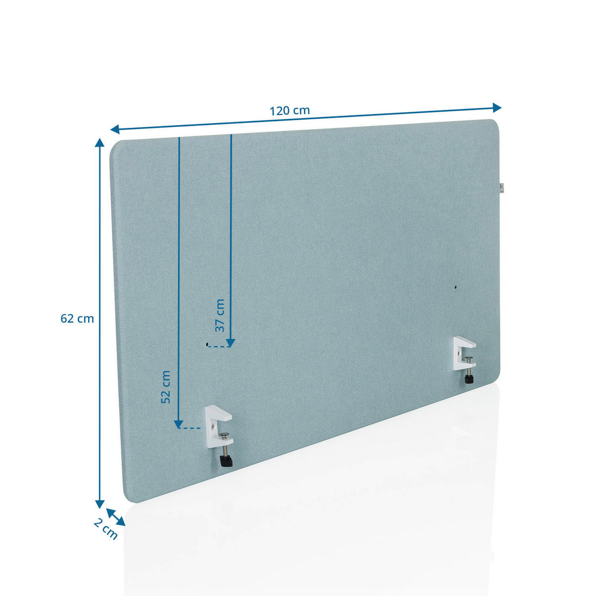 TRENNWAND  in Blau  - Blau, MODERN, Textil (120/62/2cm) - MID.YOU