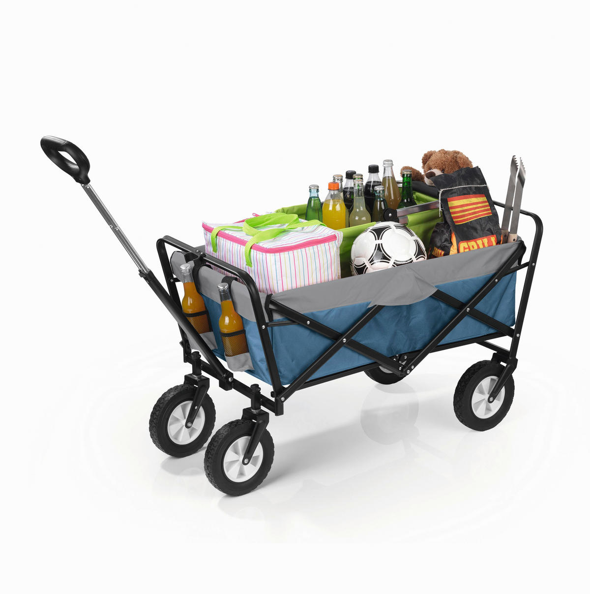 BOLLERWAGEN EASYmaxx Blau, Grau, Schwarz 100/50/61 cm  - Blau/Schwarz, MODERN, Kunststoff/Metall (100/50/61cm)