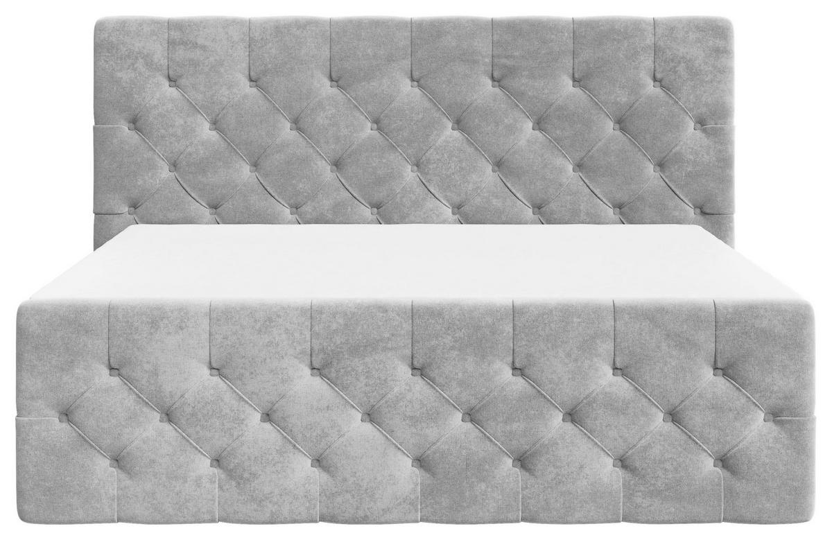 BOXBETT 140/200 cm  in Grau  - Schwarz/Grau, MODERN, Holz/Kunststoff (140/200cm) - MID.YOU