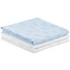 TEXTILPELENKA 3 részes Ekologisk  - kék/fehér, Basics, textil (80/80cm) - Avelia