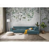 ECKSOFA in Feincord Türkis  280/205 cm  - Türkis/Schwarz, Design, Textil/Metall (280/205cm) - Xora
