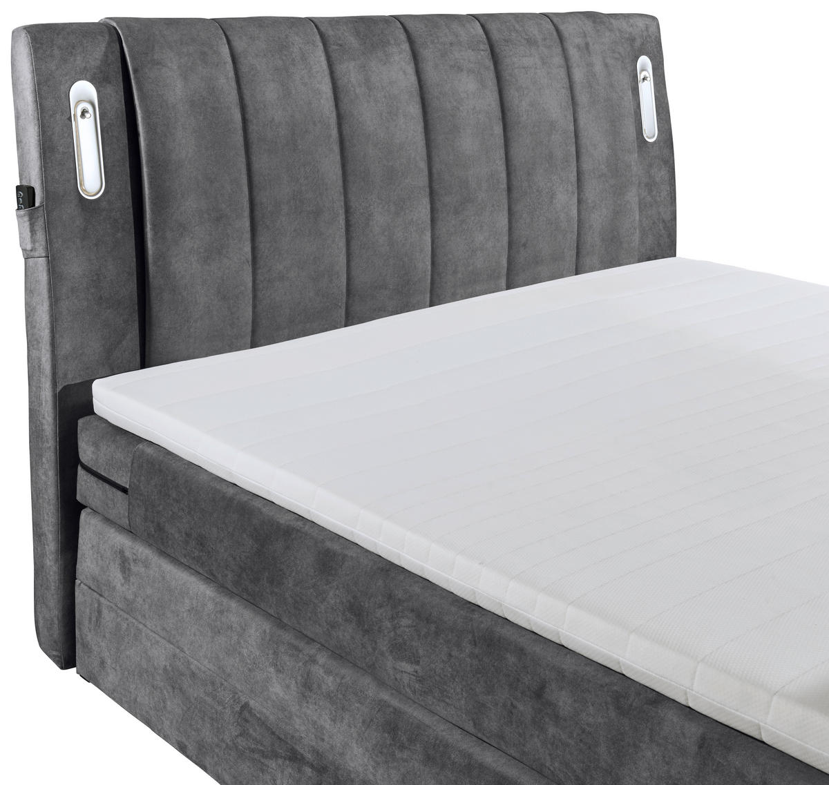 BOXSPRINGBETT 180/200 cm  in Anthrazit  - Anthrazit, MODERN, Holzwerkstoff/Kunststoff (180/200cm) - MID.YOU