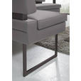 ECKBANK 158/200 cm  in Grau  - Schwarz/Grau, Design, Textil/Metall (158/200cm) - Dieter Knoll