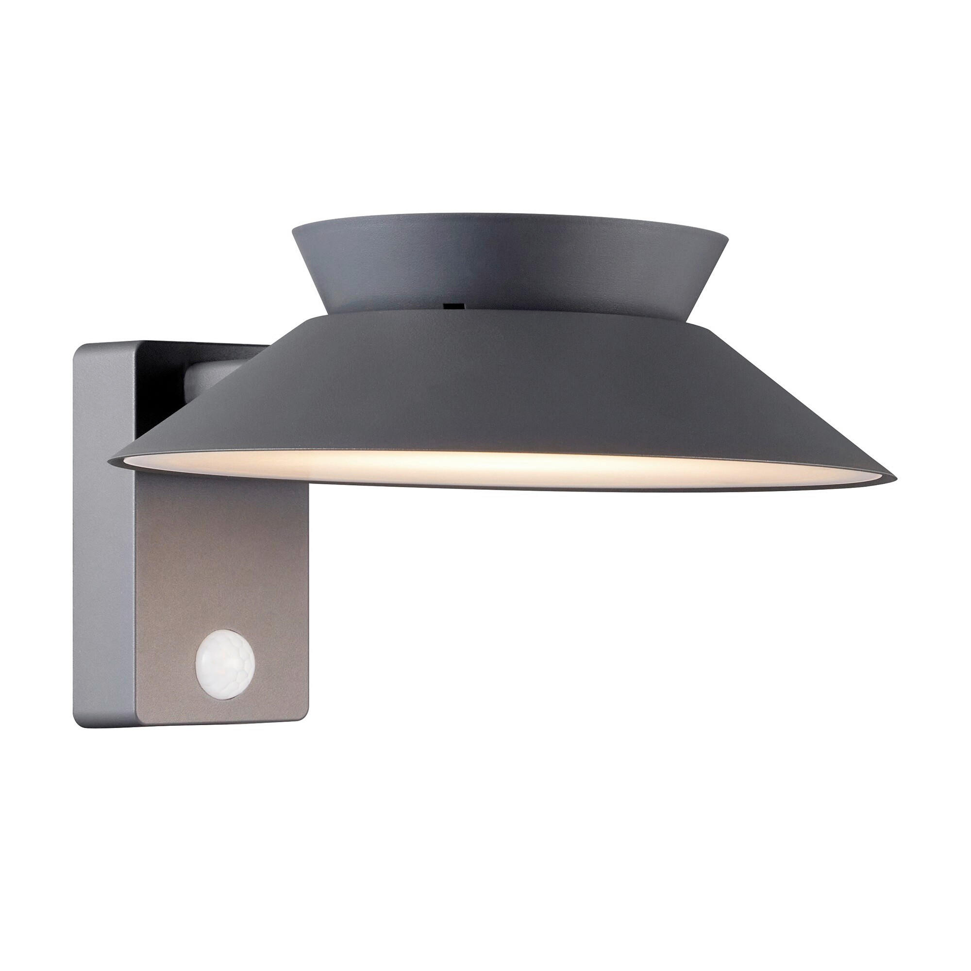 WANDLEUCHTE Justina 23/14,5 cm  - Anthrazit, Design, Metall (23/14,5cm) - Nordlux