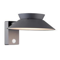 WANDLEUCHTE Justina 23/14,5 cm  - Anthrazit, Design, Metall (23/14,5cm) - Nordlux