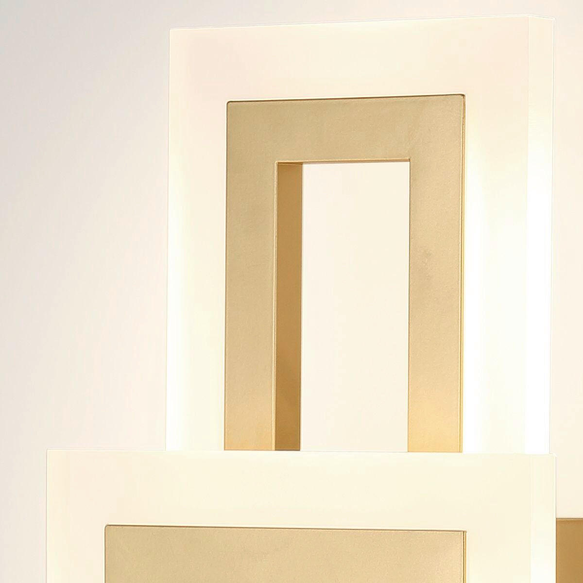 LED-WANDLEUCHTE Eurofase   - Goldfarben, Design, Kunststoff/Metall (40,6/17,6/10,2cm) - Elstead Lighting