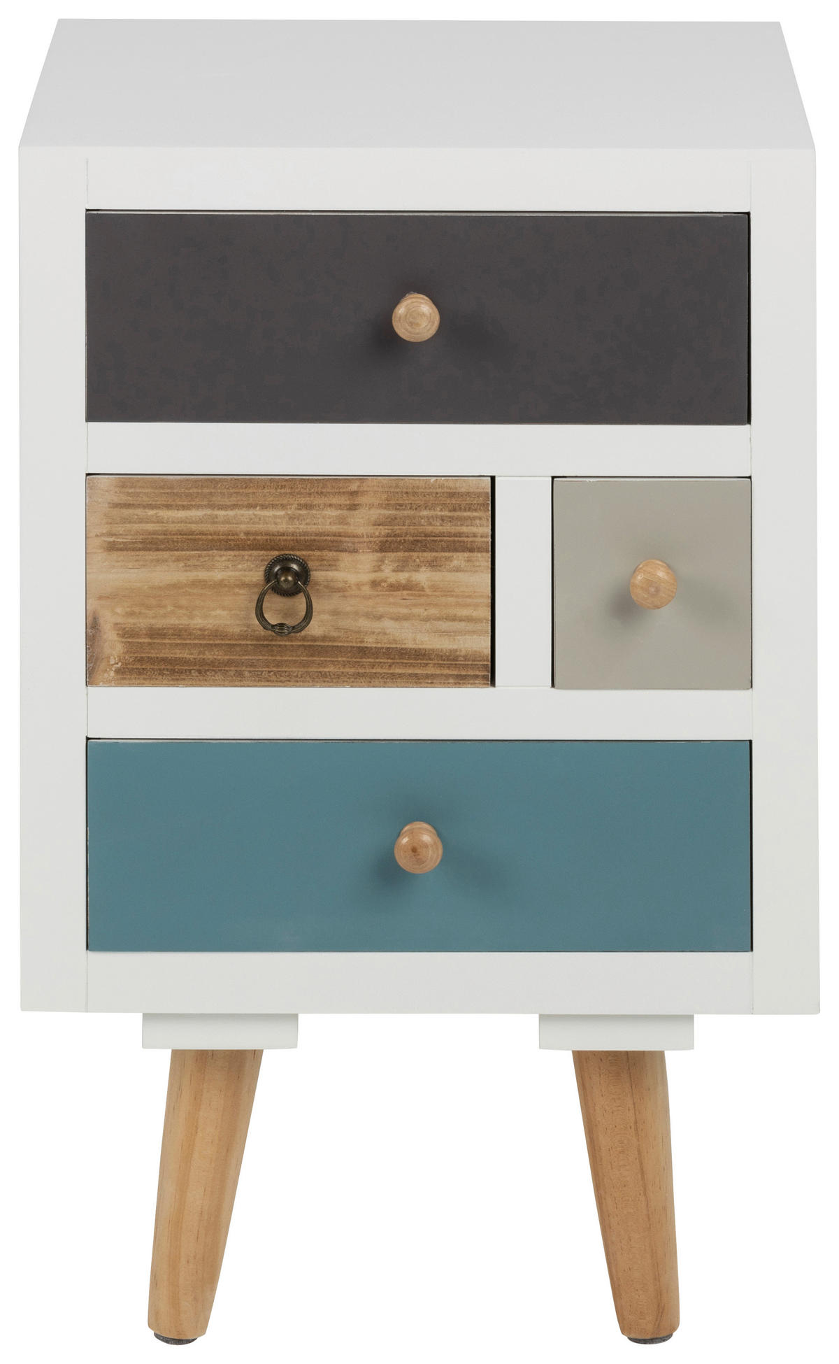 NACHTSCHRANK 36/59/30 cm  - Blau/Multicolor, Design, Holz/Holzwerkstoff (36/59/30cm)