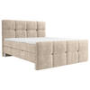 BOXBETT 180/200 cm  in Taupe  - Taupe/Chromfarben, Modern, Holz/Holzwerkstoff (180/200cm) - Esposa