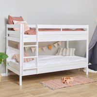 ETAGENBETT - Naturfarben/Weiß, MODERN, Holz (90/190cm) - MID.YOU