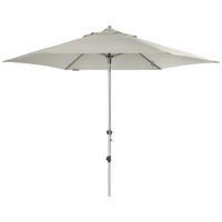 SONNENSCHIRM 320 cm   - Hellgrau/Alufarben, Basics, Textil/Metall (320cm) - Doppler