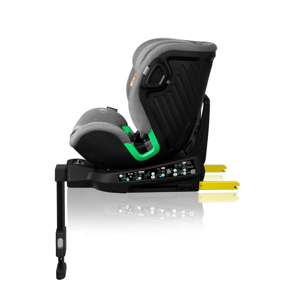 KINDERAUTOSITZ Harmony i-Size  - Grau, Basics, Holz/Kunststoff (45/53/80cm) - Lionelo
