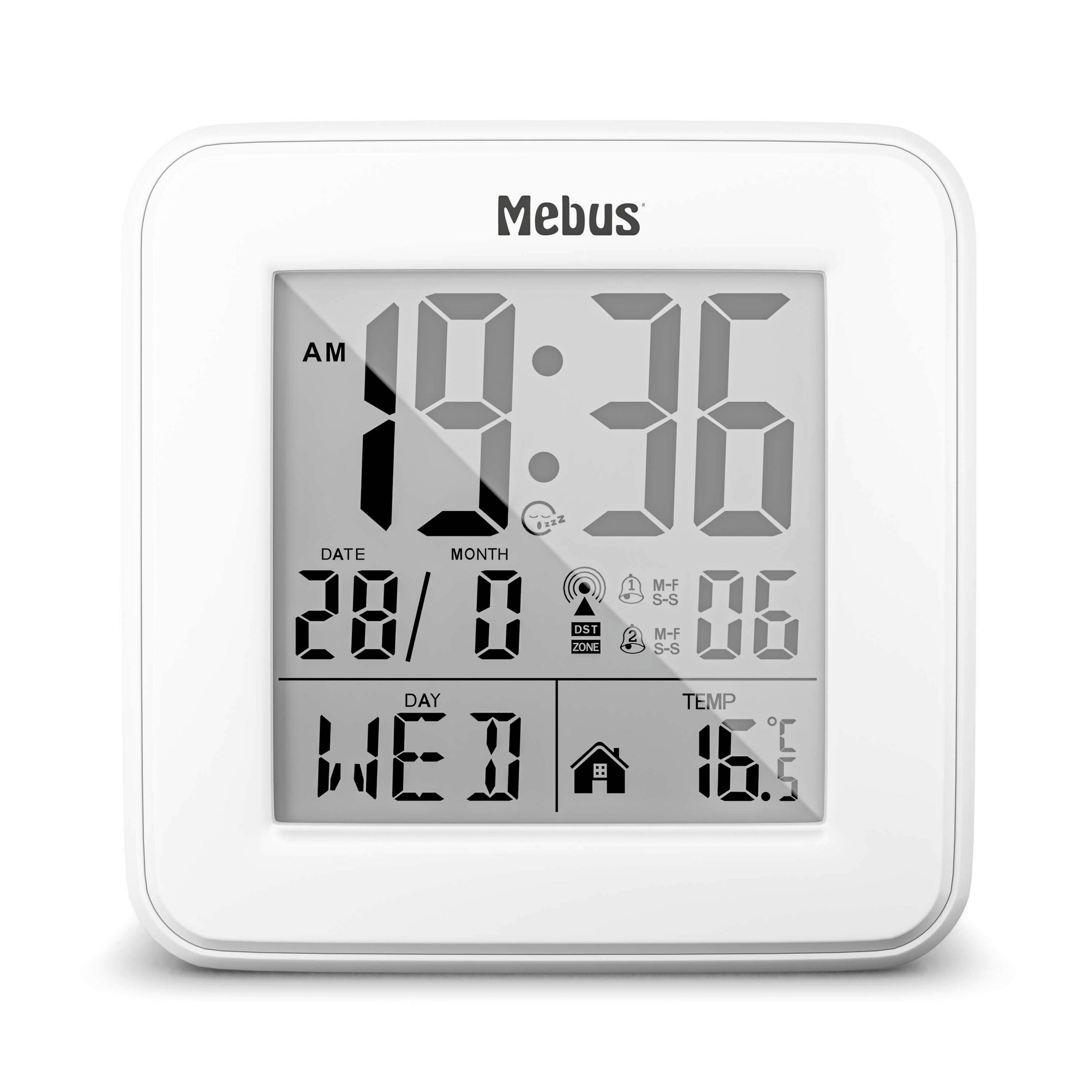 WECKER Weiß 8,2/8,2/3,4 cm  - Weiß, Basics, Kunststoff (8,2/8,2/3,4cm)