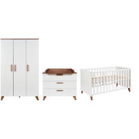 BABYZIMMER Emely 3-teilig  - Weiß, Basics, Holzwerkstoff - Jimmylee