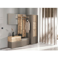 GARDEROBENSCHRANK  in 63,8/194/42,9 cm  - Eichefarben/Grau, Design, Holz/Holzwerkstoff (63,8/194/42,9cm) - Voglauer