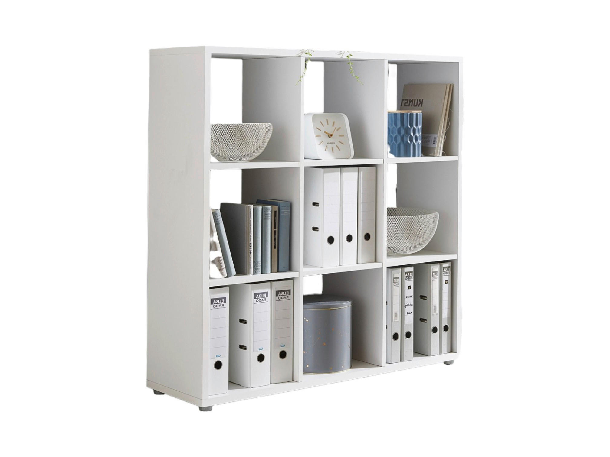 REGAL Weiß  - Silberfarben/Weiß, MODERN, Holzwerkstoff/Kunststoff (106,5/108,5/33cm) - MID.YOU