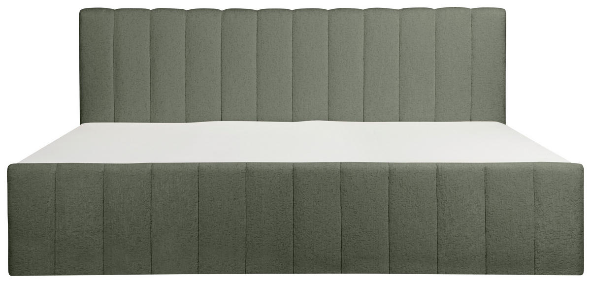 FAMILIENBETT 240/200 cm, Grün  - Schwarz/Grün, Basics, Kunststoff/Textil (240/200cm) - Chameo