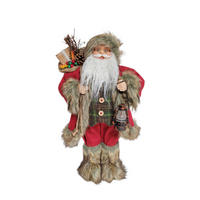 MIKULÁŠ - viacfarebná, Lifestyle, drevo/textil (22,5/45,5/16cm) - X-Mas