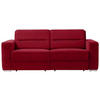 SCHLAFSOFA in Dunkelrot  - Dunkelrot, KONVENTIONELL, Textil/Metall (202/86/92cm) - Sedda