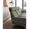 ECKSOFA in Flachgewebe Grün  279-327/176-217 cm  - Schwarz/Grün, Design, Textil/Metall (279-327/176-217cm) - Dieter Knoll