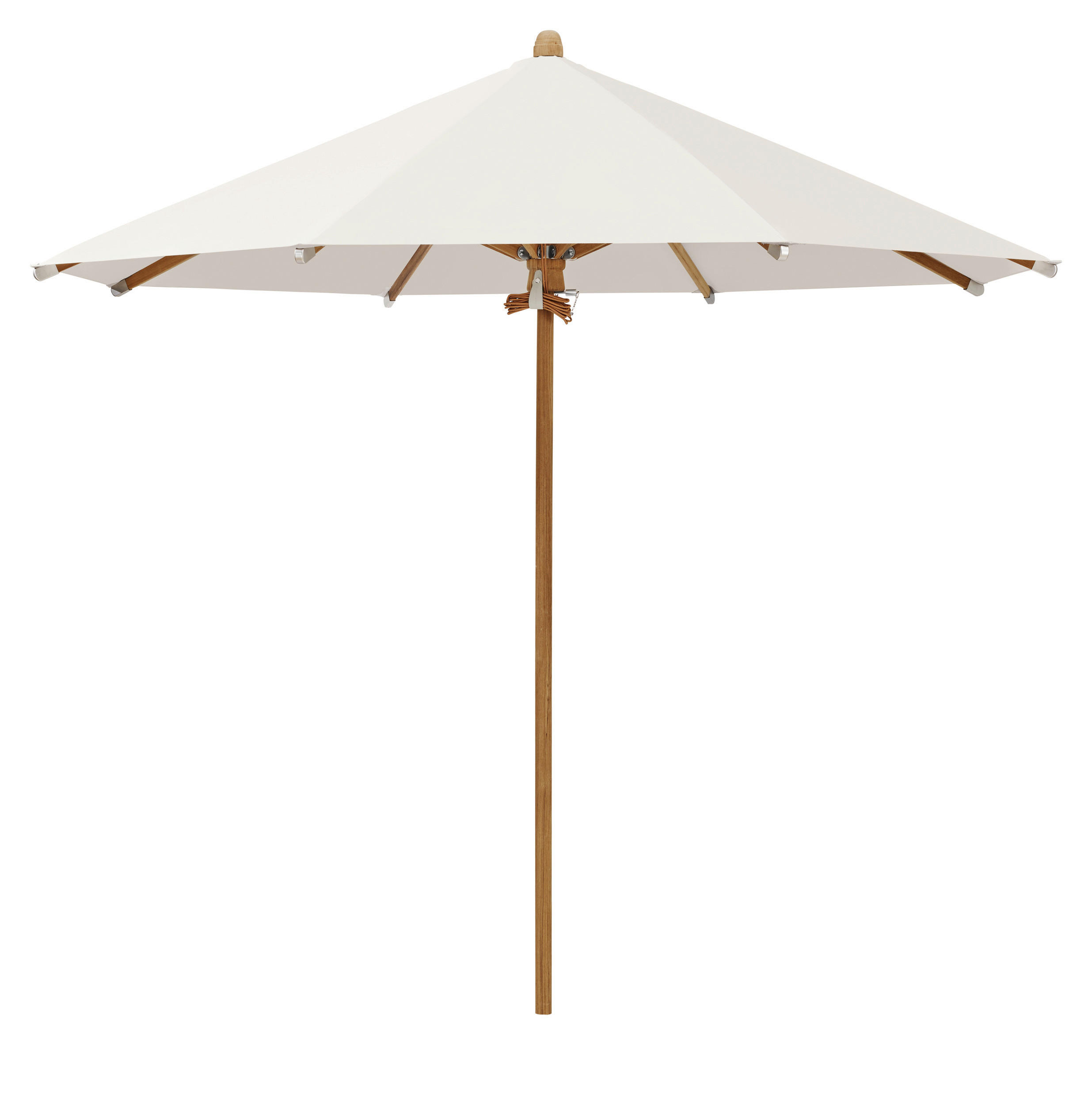 SONNENSCHIRM 300 cm Teakfarben  - Creme/Teakfarben, Holz/Textil (300/300cm) - Glatz