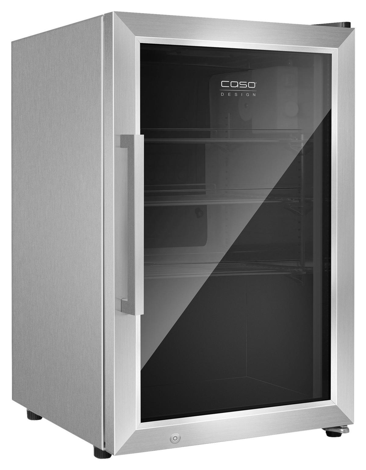 GETRÄNKEKÜHLSCHRANK 43/67,5/55,5 cm  - Edelstahlfarben, Basics, Glas/Metall (43/67,5/55,5cm) - CASO Design