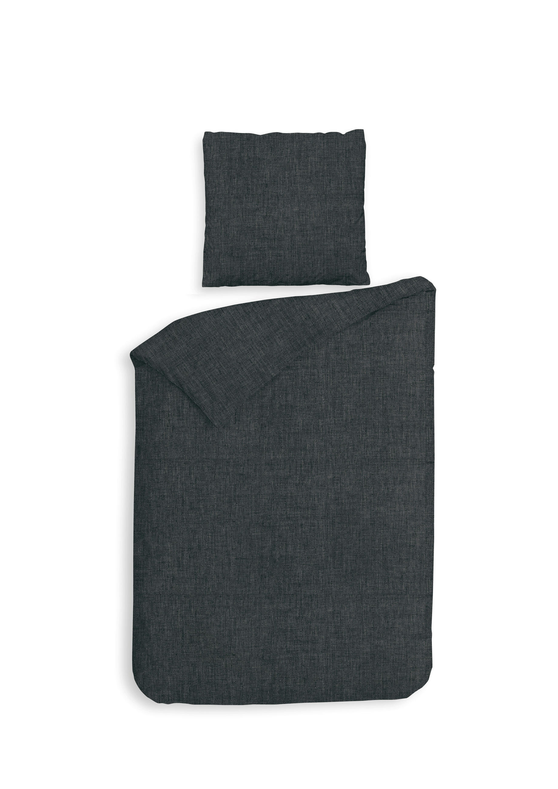 BETTWÄSCHE Franela Flanell 155/220 cm  - Anthrazit, Basics, Textil (155/220cm)