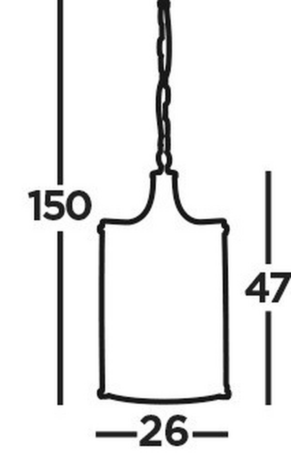 KRISTALNA VISEĆA SVJETILJKA  26/150 cm      Victoria  - boje kroma, Design, staklo/metal (26/150cm)