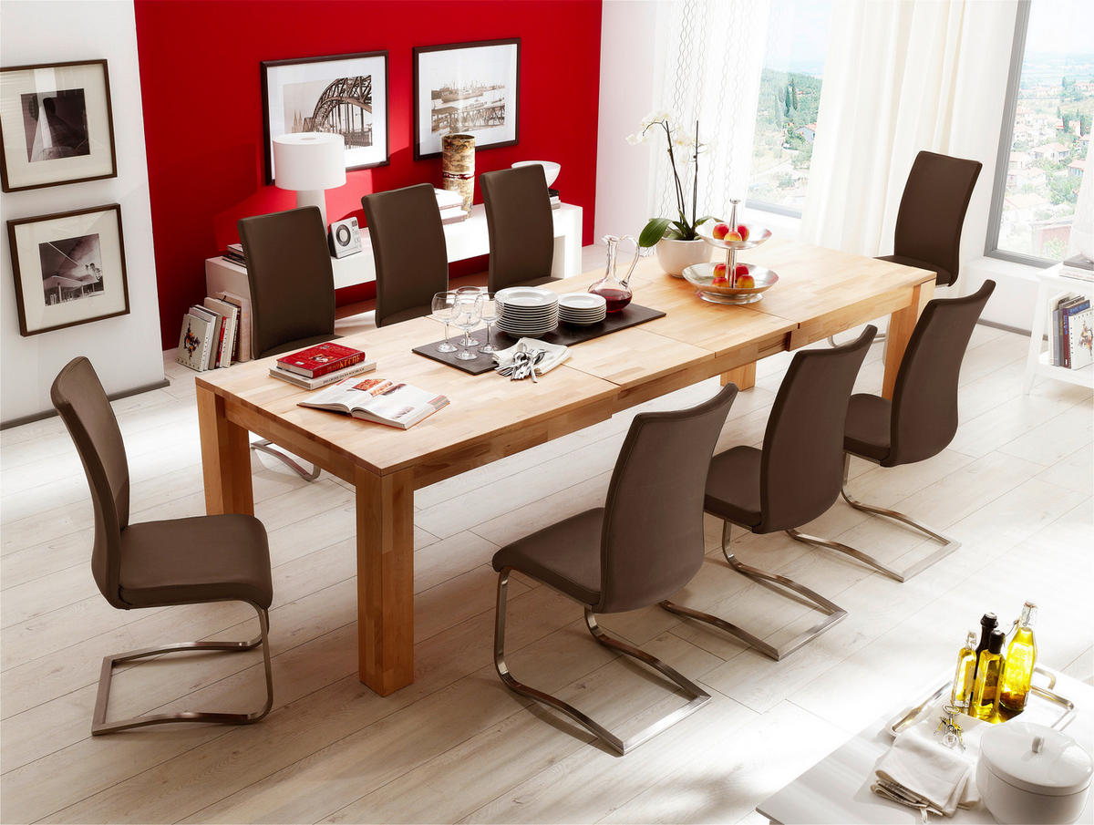 SCHWINGSTUHL  in Edelstahl Echtleder  - Edelstahlfarben/Braun, Design, Leder/Metall (43/103/52cm) - Livetastic