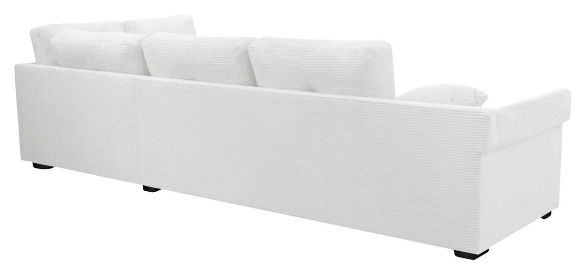 ROHOVÁ SEDAČKA, textil, přírodní barvy - černá/přírodní barvy, Konvenční, dřevo/textil (298/202cm) - Carryhome